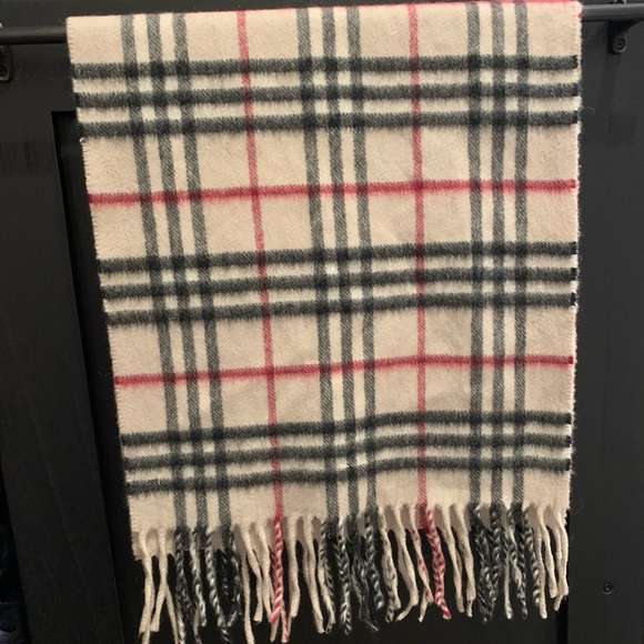 Burberry 100% cashmere classic vintage check scarf - Picture 1 of 3